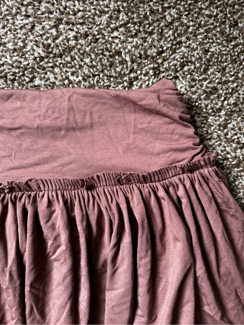 SHEIN Brown Asymmetrical Handkerchief Hem Skort XS - Picture 4 of 9